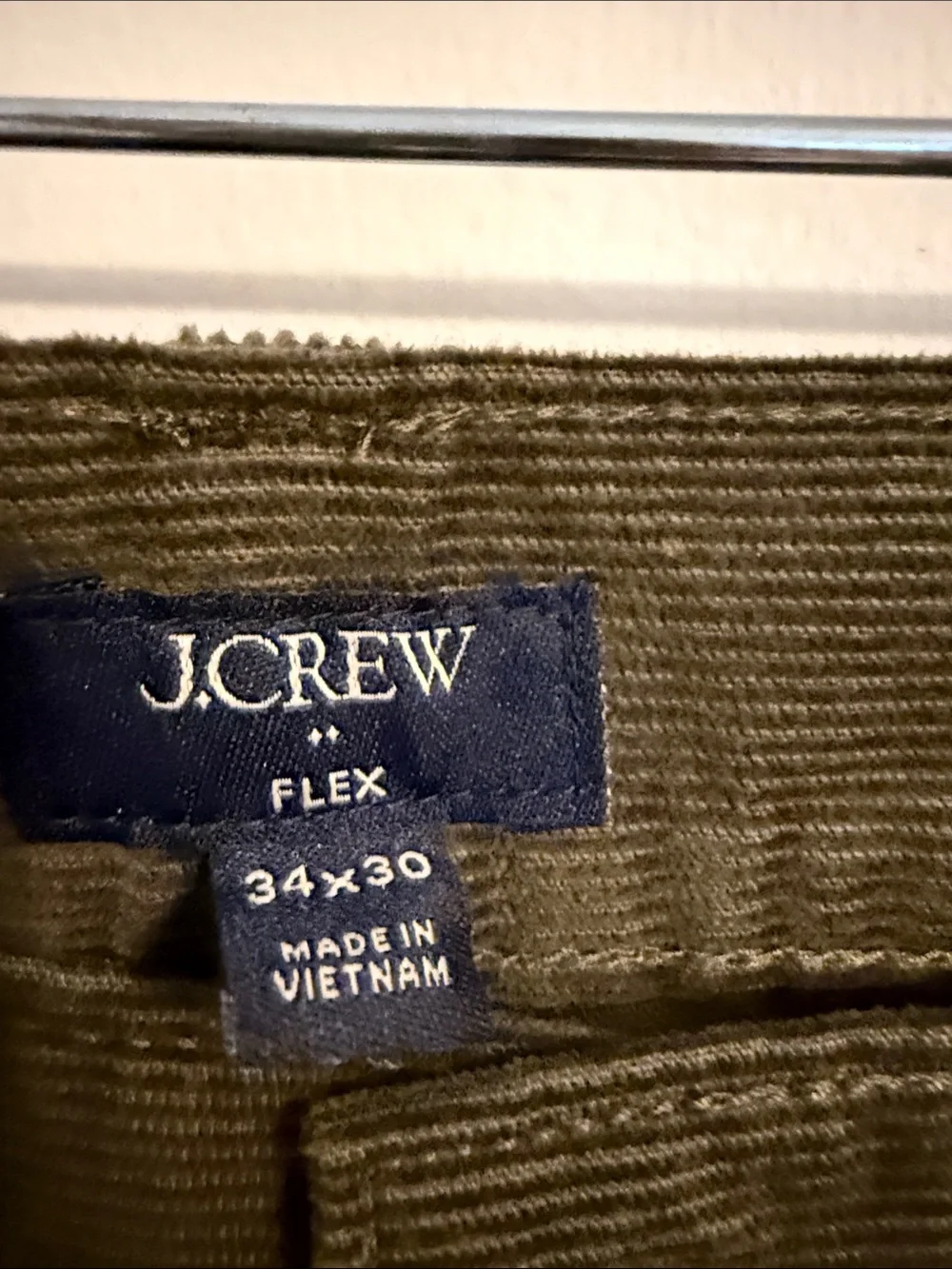 J. Crew Olive Green Corduroy Pants for Men
